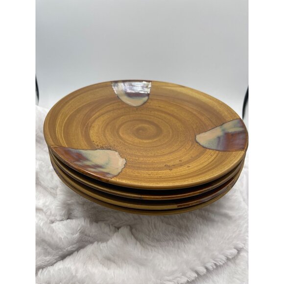 Sango Other - Vintage Sango Splash Brown Set of Four Dinner Plates 11"